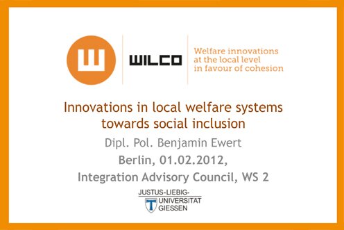 Local welfare systems